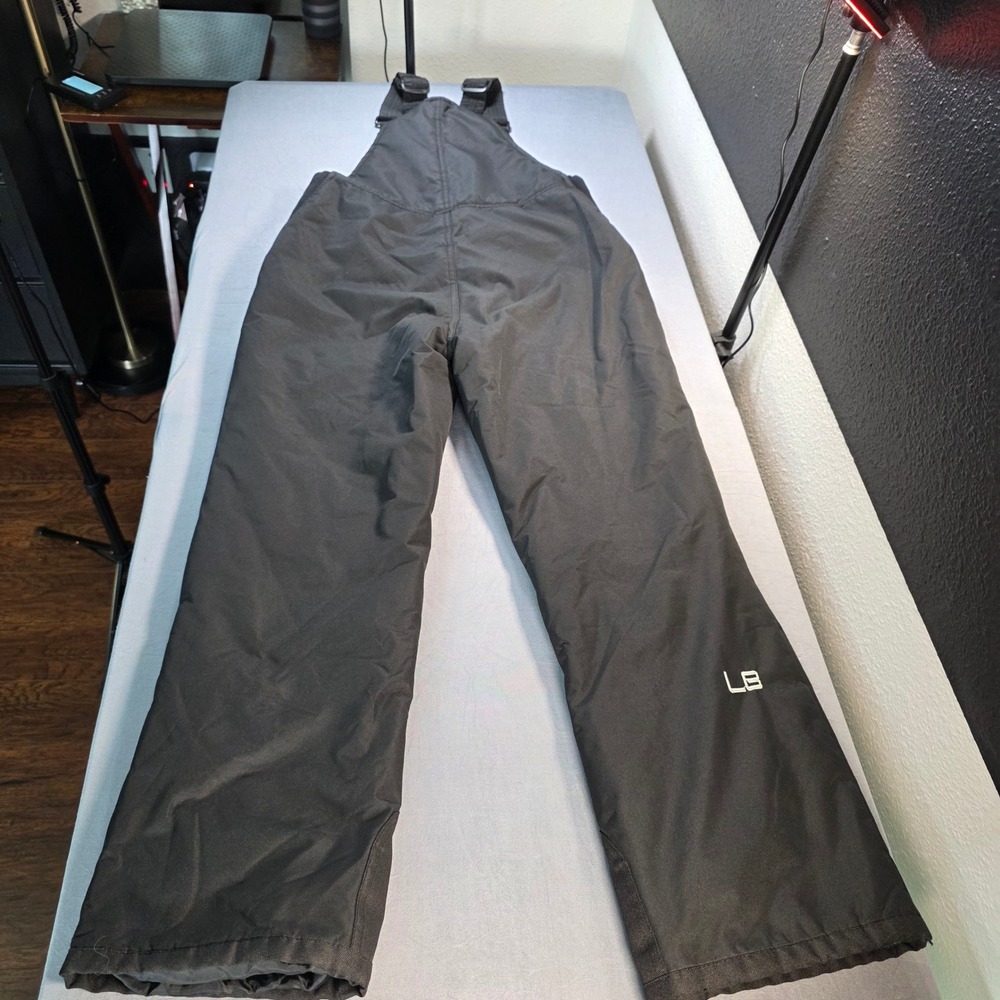 Lucky Bums Youth Large Black Ski Bib Snow Pants Insulated Overalls Kids*